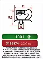 Joint à encastrer - magnétique - 2000 mm