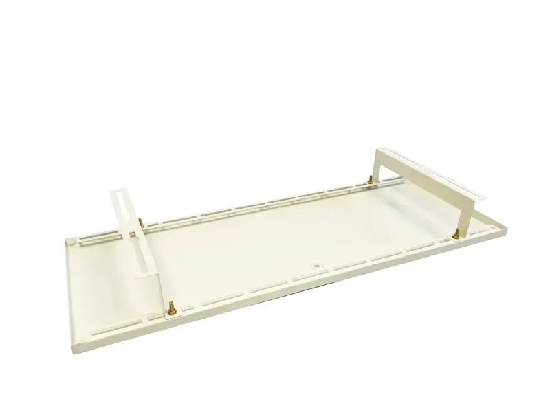 Bac condensat  en ACIER blanc spécial climatisation 800 x 400 x 25 mm