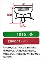 Joint à encastrer - magnétique - 2000 mm Joint à encastrer - magnétique - 2000 mm