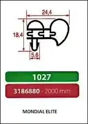 Joint à encastrer - non magnétique - 2000 mm Joint à encastrer - non magnétique - 2000 mm