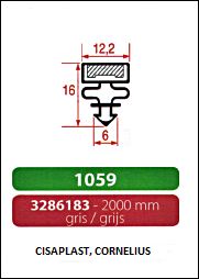 Joint à encastrer - magnétique - 2000 mm