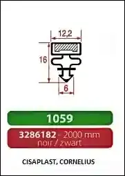 Joint à encastrer - magnétique - 2000 mm