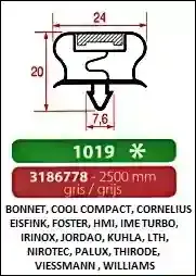 Joint à encastrer - magnétique - 2500 mm