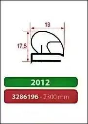 Joint à encastrer - non magnétique - 2300 mm