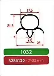Joint à encastrer - non magnétique - 2500 mm