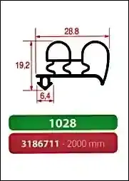 Joint à encastrer - non magnétique - 2000 mm