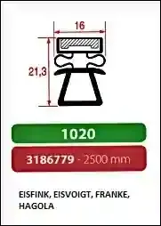 Joint à encastrer - magnétique - 2500 mm