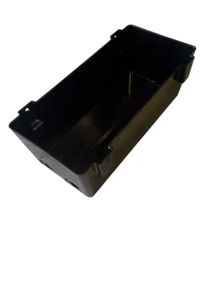 Bac condensat horizontal  en résine - Capacité de 2,8 Litres - Dimensions : L x l x H en mm - 300 x 140 x 106. Pose à l'horiz