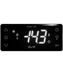Régulateur ELIWELL ID Next 974 -  Fonction Froid/Chaud - Dégivrage - Ventilation  12V 3 Contacts 12/8/5A