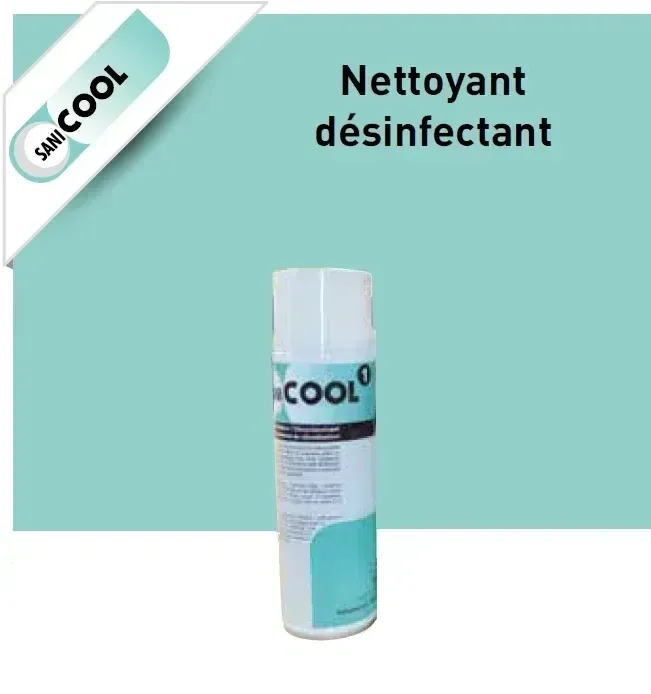 SaniCOOL 1 - Assainisseur, Décontaminant spécial climatisation ( en bombe de 500 ml )