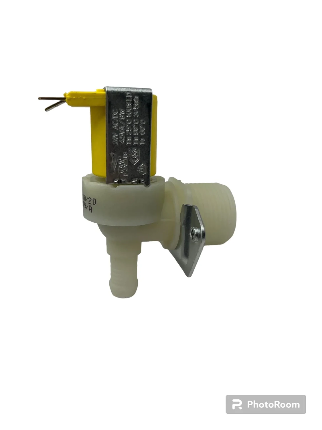 Electrovanne à eau- 1 voie   - 90° - 24V