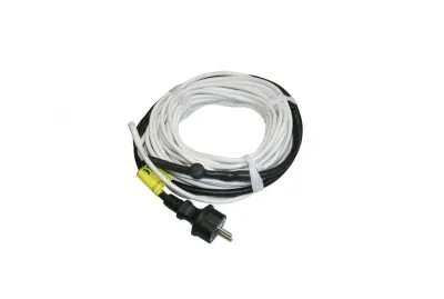 Résistance antigel - Cordon chauffant. Câble chauffant avec thermostat - Résistance à température régulée- 230V-50/60Hz - 90 W - 6 mètres Résistance antigel - Cordon chauffant. Câble chauffant avec thermostat