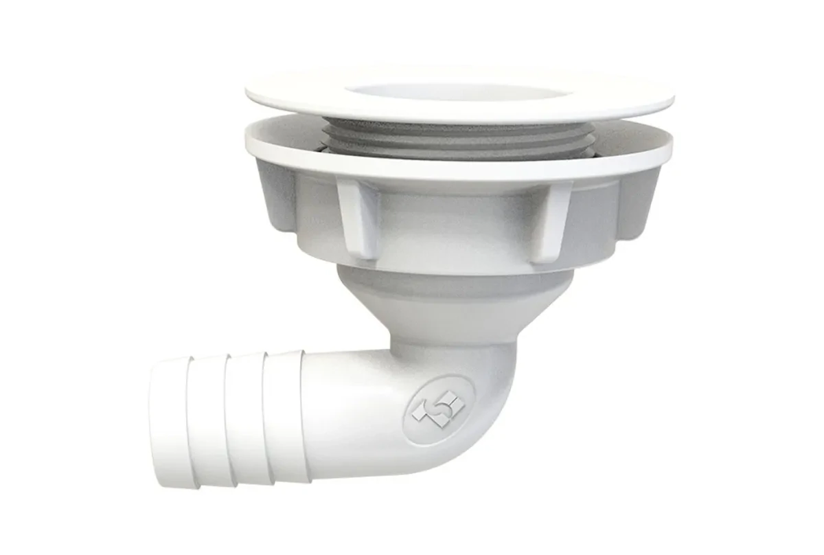 Connecteur de vidange clim ou évaporateur - Pipette 32/52,2 - 32 mm pour collecte des condensats - sortie groupe - Piquage de sortie Diam 20 mm Connecteur de vidange clim ou évaporateur - Pipette 32/52,2 - 32 mm pour collecte des condensats