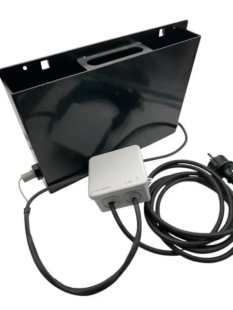 Bac évaporation condensats - Verticale de 1,5 litres - monté avec flotteur et résistance - Kit prêt à brancher -capacité évaporation de 0,5 L/H Bac évaporation condensats - Verticale de 1,5 litres - monté avec flotteur et résistance - Kit prêt à brancher