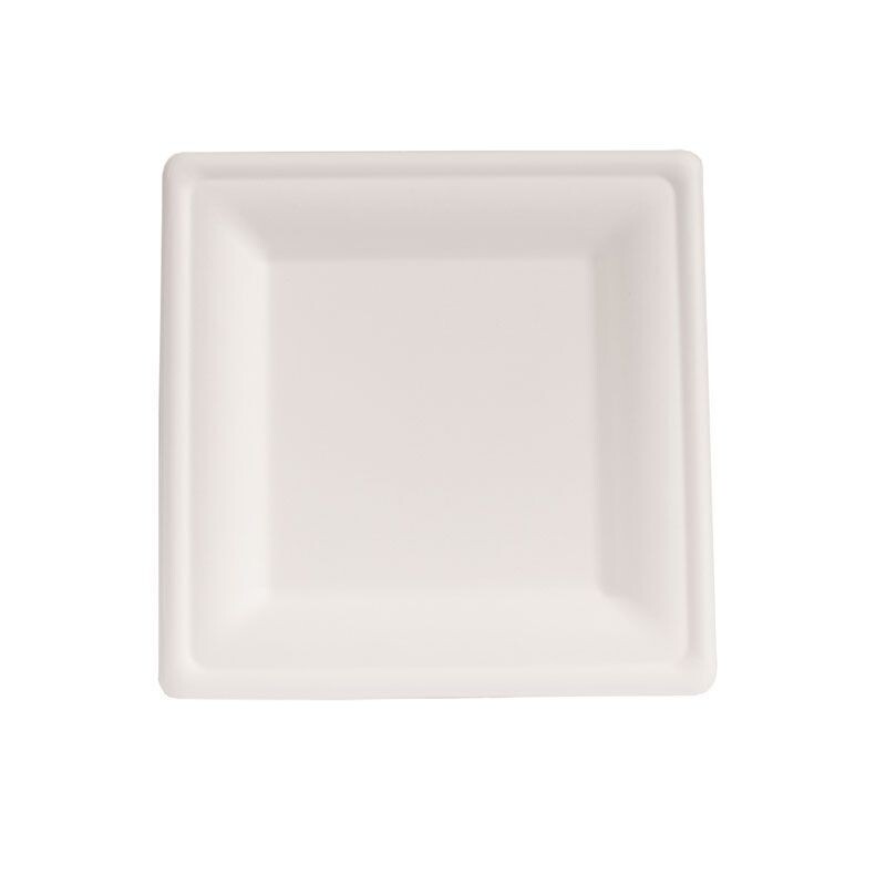 Piatto quadrato in polpa 20 x 20 cm