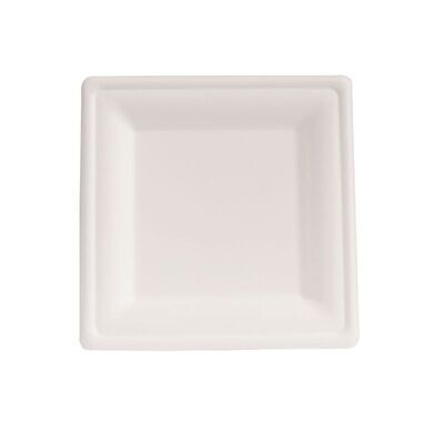Piatto quadrato in polpa 20 x 20 cm