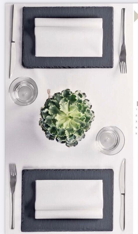 Tovaglioli bianchi 1 velo