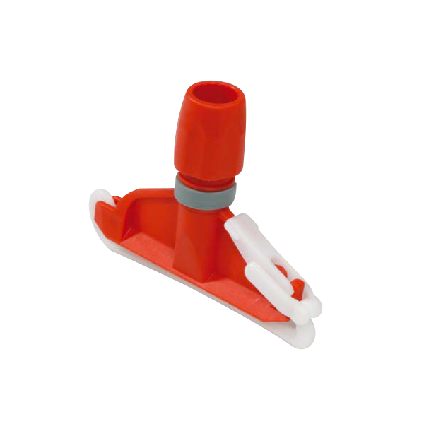 Pinza in plastica per mop rossa