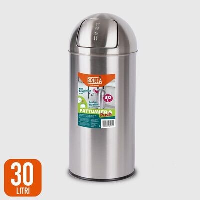 Contenitore "PUSH" Lt 30 SATINATO