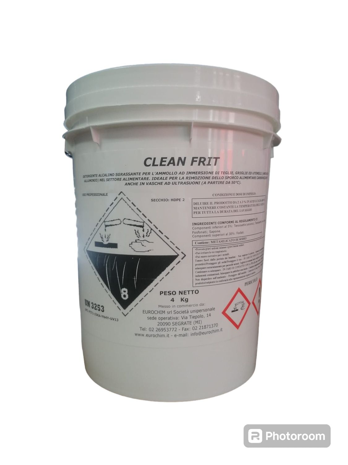 Clean Frit: sgrassatore polvere friggitrici