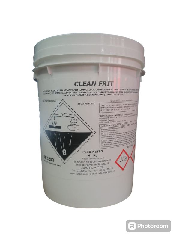 Clean Frit: sgrassatore polvere friggitrici