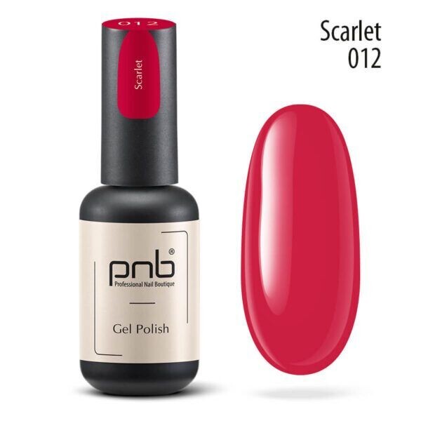 UV/LED Gel Polish Nagellack PNB 012 "SCARLET"  8ml