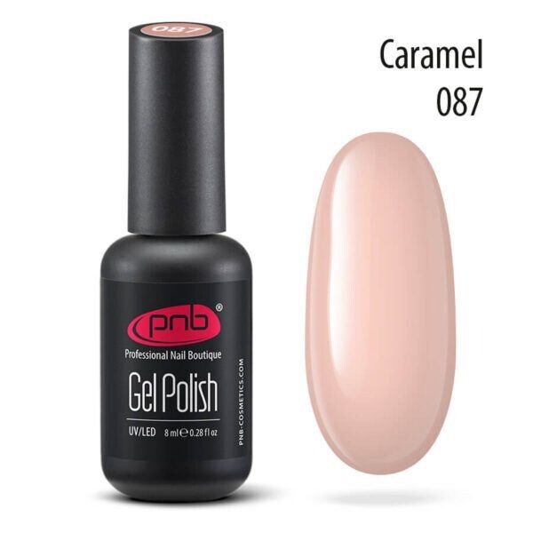 UV/LED Gel Polish Nagellack PNB 087 "CARAMEL"  8ml