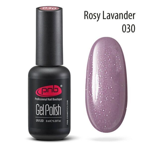UV/LED Gel Polish Nagellack PNB 030 "ROSY LAVENDER"  8ml