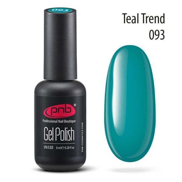 UV/LED Gel Polish Nagellack PNB 093 "TEAL TREND"  8ml