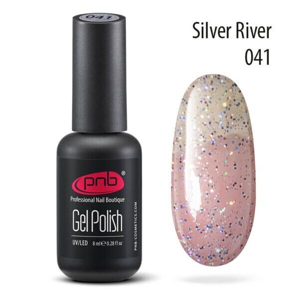 UV/LED Gel Polish Nagellack PNB 041 "SILVER RIVER"  8ml