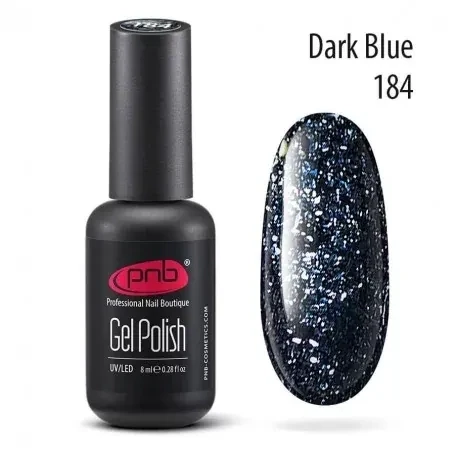 UV/LED Gel Polish Nagellack PNB 184 "STAR WAY DARK BLUE"  8ml
