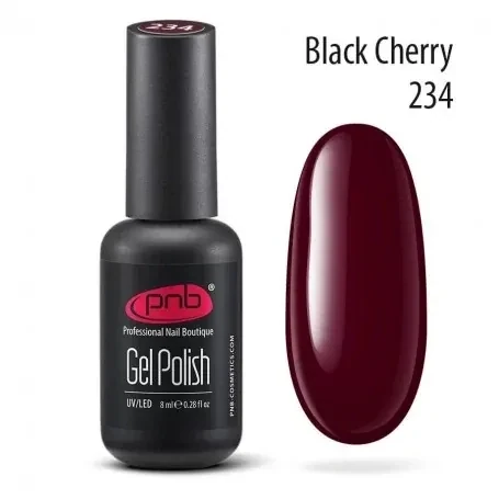 UV/LED Gel Polish Nagellack PNB 234 "BLACK CHERRY"  8ml