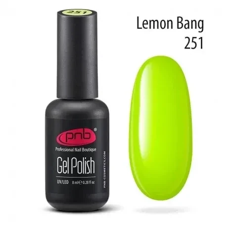 UV/LED Gel Polish Nagellack PNB 251 " LEMON BANG" 8ml