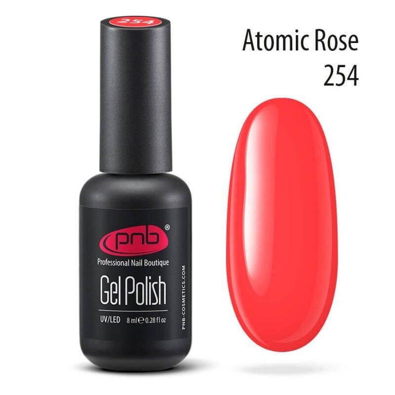 UV/LED Gel Polish Nagellack PNB 254 "ATOMIK ROSE"  8ml