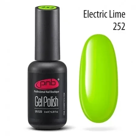 UV/LED Gel Polish Nagellack PNB 252 "ELECTRIC LIME"  8ml