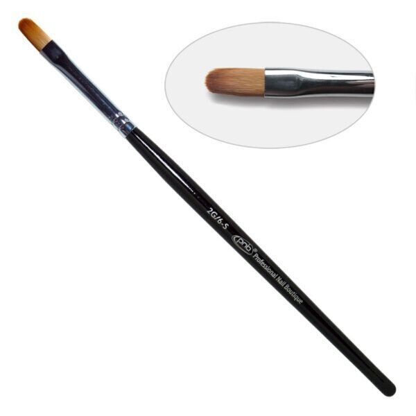 2G. BRUSH FOR GEL OVAL 6-S PNB, NYLON