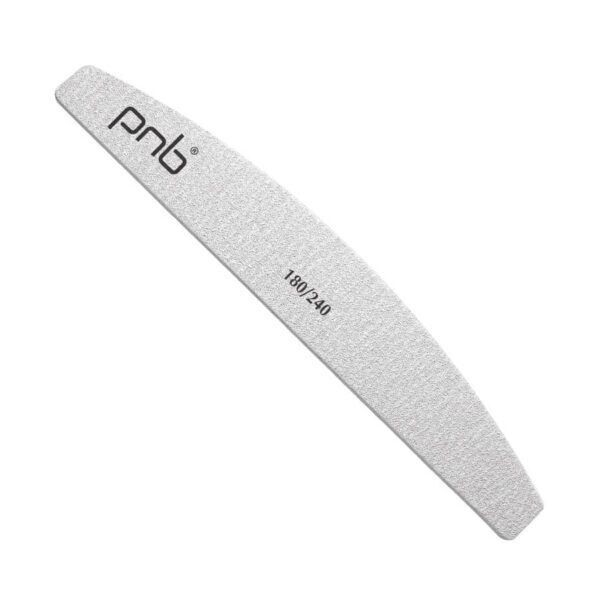 NAIL FILE PNB 180/240 GREY, SEMICIRCLE