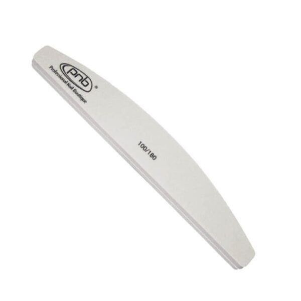 NAIL BUFFER PNB 100/180 GREY, SEMICIRCLE