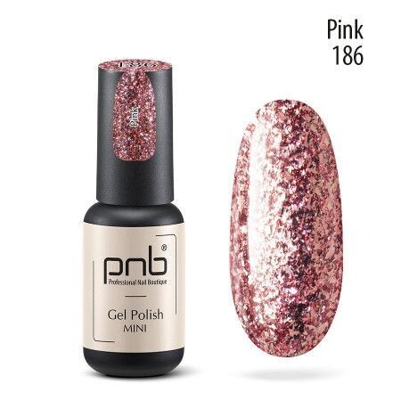UV/LED Gel Polish Nagellack PNB 186 "PINK"  8ml