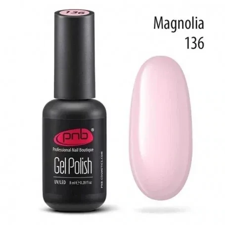 UV/LED Gel Polish Nagellack PNB 136 "MAGNOLIA"  8ml