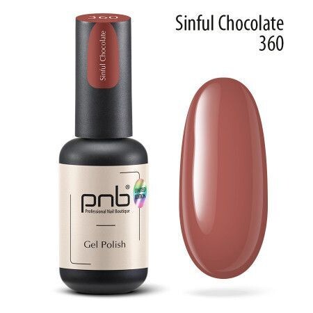 UV/LED Gel Polish Nagellack PNB 360"Sinful Shocolate" 8ml
