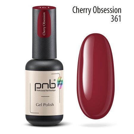 UV/LED Gel Polish Nagellack PNB 361"Cherry Obsession "8ml