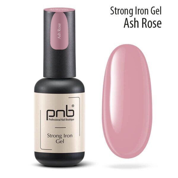 UV/LED STRONG IRON GEL, ASH ROSE 8ml