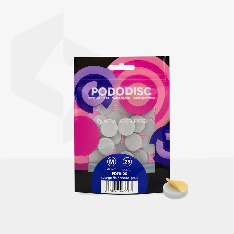 Schwammfeile Für Pediküre-Scheibe PODODISC STALEKS PRO M (25 Stück.)