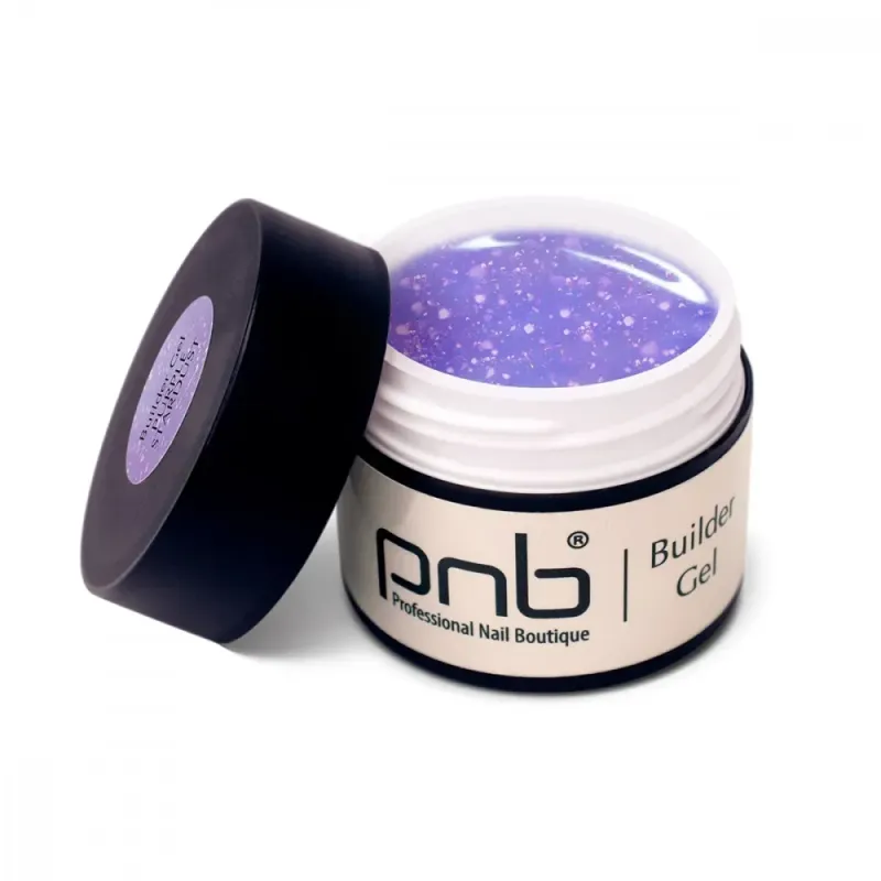 PNB UV/LED Builder Gel, Purple Stardust , 15ml