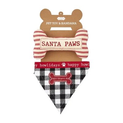 Christmas Pet Toy &amp; Bandana Set+