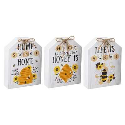 Assorted Bee Wall Decor+
