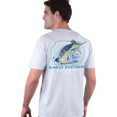 Simply Southern Short Sleeve Men’s Sword Chambray +