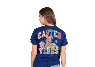Simply Southern Short Sleeve Easter Vibes Midnight+