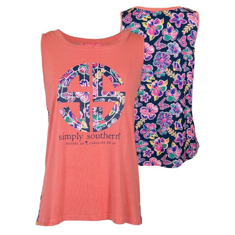 Simply Southern Tank Top Butterfly+